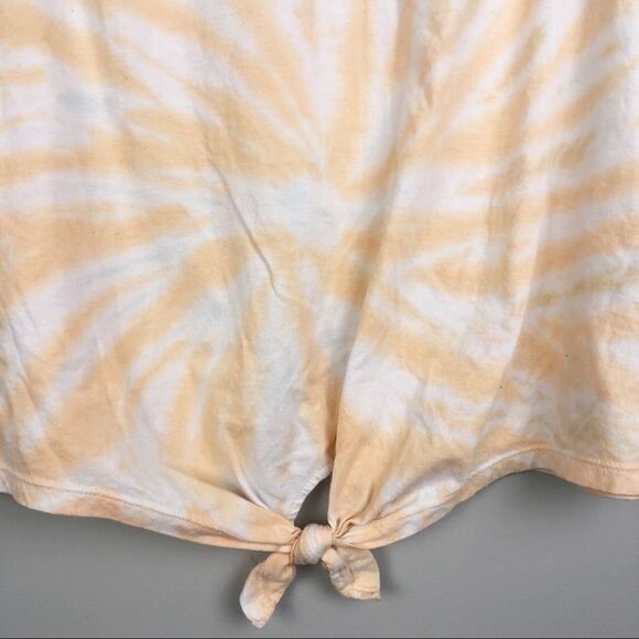VIBE N’ | Tie Dye Tie Front Tank Top Orange White Pink Blue Women’s Size X-Large - Picture 4 of 8